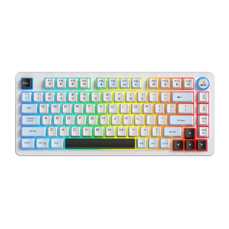 ONIKUMA MT501 balta klaviatūra žaidėjams, 75 %