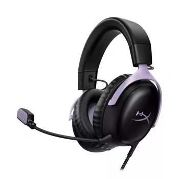 HyperX Cloud III ausinės žaidėjams, juodos ir levandų spalvos