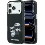 Karl Lagerfeld KF003184 Smooth Karl & Choupette Bodies Sketch MagSafe apsauginis dėklas iPhone 18 Pro Max / 17 Pro Max, juodas