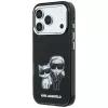 Karl Lagerfeld KF003184 Smooth Karl & Choupette Bodies Sketch MagSafe apsauginis dėklas iPhone 18 Pro Max / 17 Pro Max, juodas