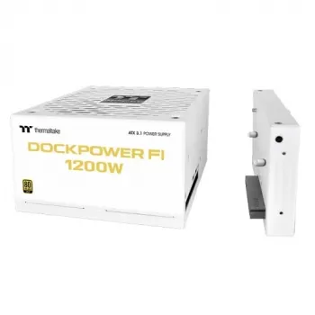 Thermaltake TT Dockpower FI 1200W Snow kompiuterio maitinimo šaltinis, 1200 W, 80 PLUS Gold, modulinis, baltas
