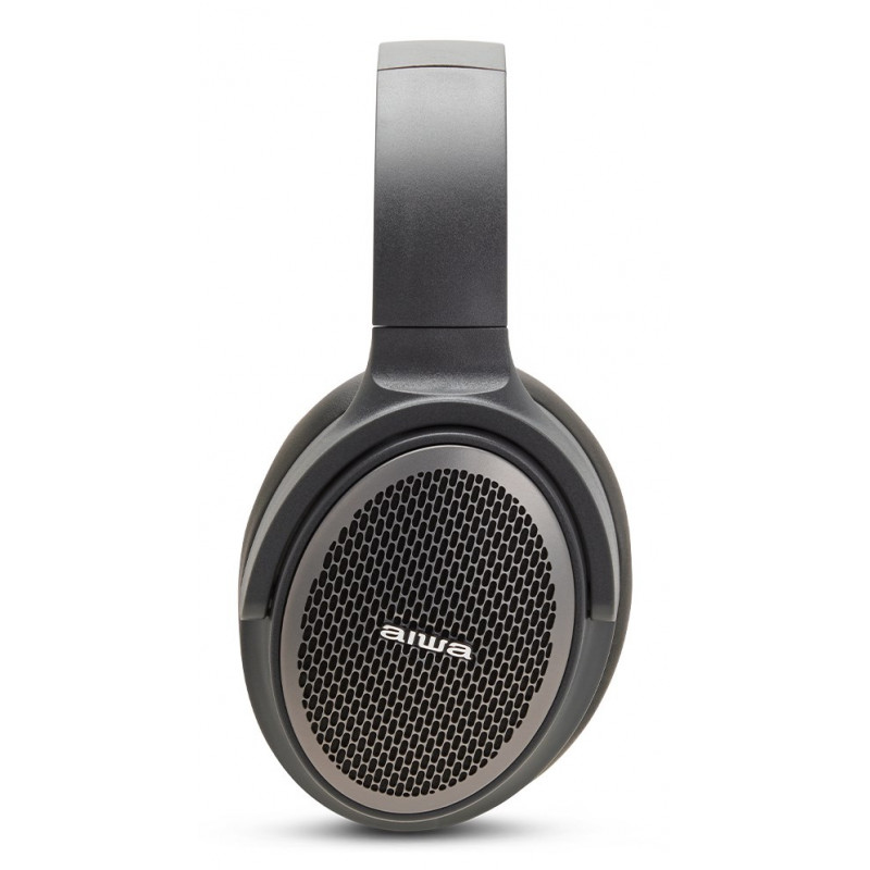 Aiwa HST-250BT belaidės ausinės su mikrofonu, pilkos, 3,5 mm, Bluetooth 5.0