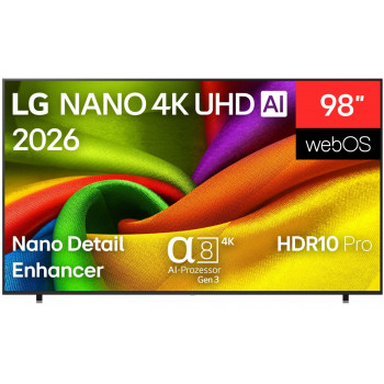 LG 98NU900B6LB 98 colių 4K Nano LED televizorius