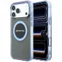 Mercedes AMG00121 AMG IML Transparent Bicolor Block MagSafe dėklas telefonui iPhone 18 Pro Max / 17 Pro Max, juodas/mėlynas