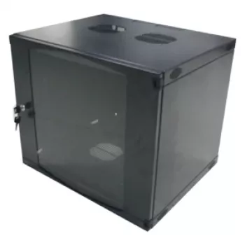 LogiLink W12F64B pakabinama serverių spinta 48,30 cm (19″), vientisa, 12 U, juodai pilkos spalvos (RAL7021), 1,2 mm plienas, nesurinkta