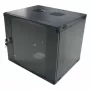 LogiLink W12F64B pakabinama serverių spinta 48,30 cm (19″), vientisa, 12 U, juodai pilkos spalvos (RAL7021), 1,2 mm plienas, nesurinkta