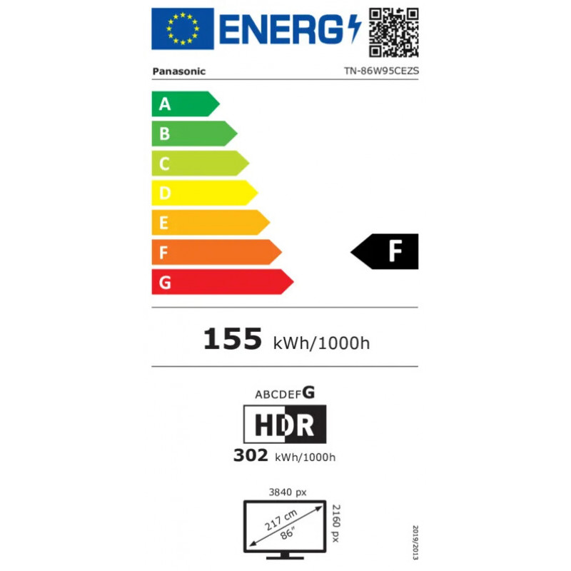 Panasonic TN-86W95CEZS 4K Ultra HD Mini-LED išmanusis televizorius su Google TV