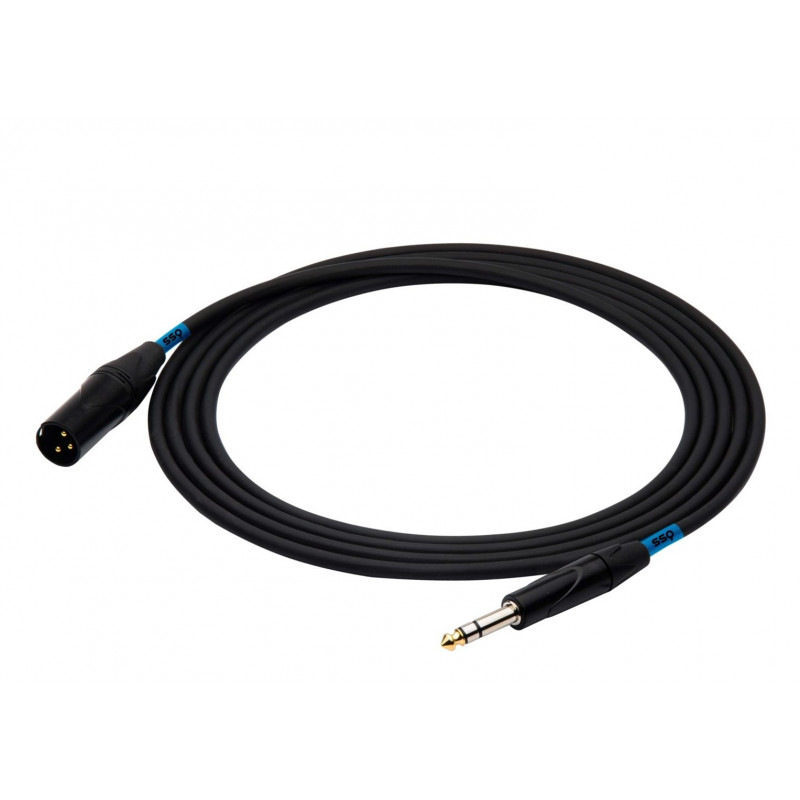 SSQ JSXM10 SS-1462 garso laidas, Jack stereo - XLR 3 kontaktų kištukas, 10 m, juodas