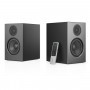 Audio Pro A28 Linkplay aktyvi stereo garsiakalbių sistema su žemų dažnių refleksu, juoda