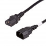 Akyga AK-PC-111A CCA maitinimo prailginimo laidas, 3x0,5 mm², IEC C13 / IEC C14, 5 m, juodas