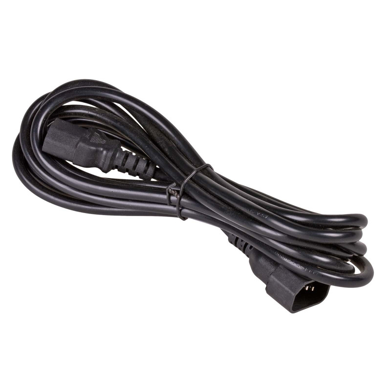 Akyga AK-PC-111A CCA maitinimo prailginimo laidas, 3x0,5 mm², IEC C13 / IEC C14, 5 m, juodas