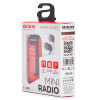 AIWA R-22RD kišeninis radijo imtuvas su ausinėmis, raudonos spalvos