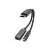 Equip 133470 USB-C – 3,5 mm (3 kontaktų) adapteris su DAC, 0,12 m, juodas