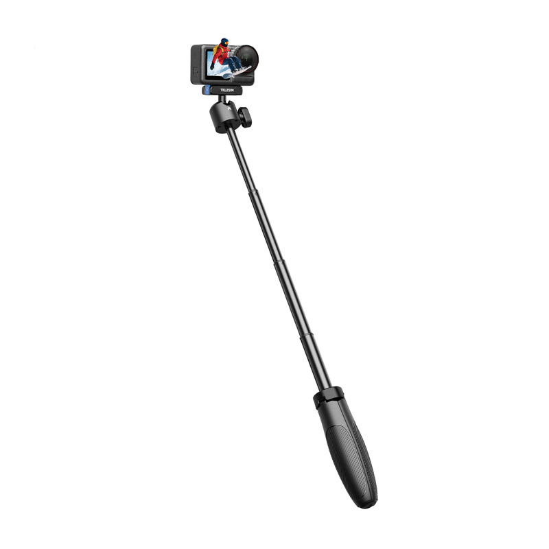 Telesin S1-MNP-13-TDJ asmenukių lazdelė su trikoju DJI Action kameroms, su greito tvirtinimo sistema