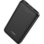 Veger A10 (W1065) nešiojamas akumuliatorius, 10000 mAh, 5 V 2 A, juodos spalvos