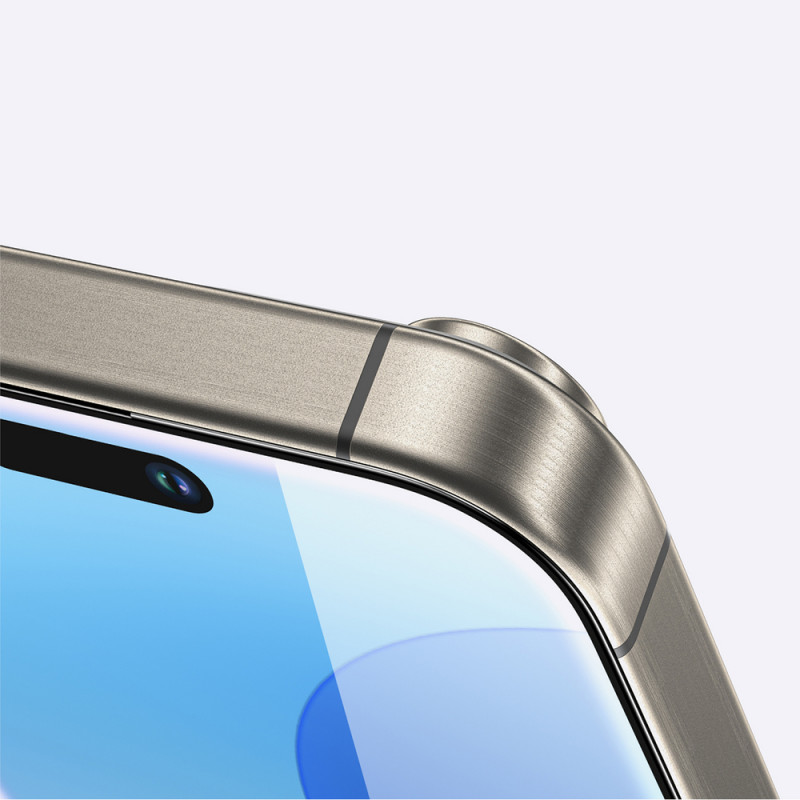 AmazingThing Radix Full Glass grūdinto stiklo apsauga ekranui, skirta iPhone 16 Plus