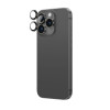 AmazingThing AR Aluminum 3 Lens Glass kameros objektyvų apsauga su rėmeliu iPhone 16 Pro / 16 Pro Max telefonams, juoda