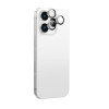 AmazingThing AR Aluminum 3 Lens Glass kameros objektyvų apsauga su rėmeliu iPhone 16 Pro / 16 Pro Max telefonams, sidabrinė