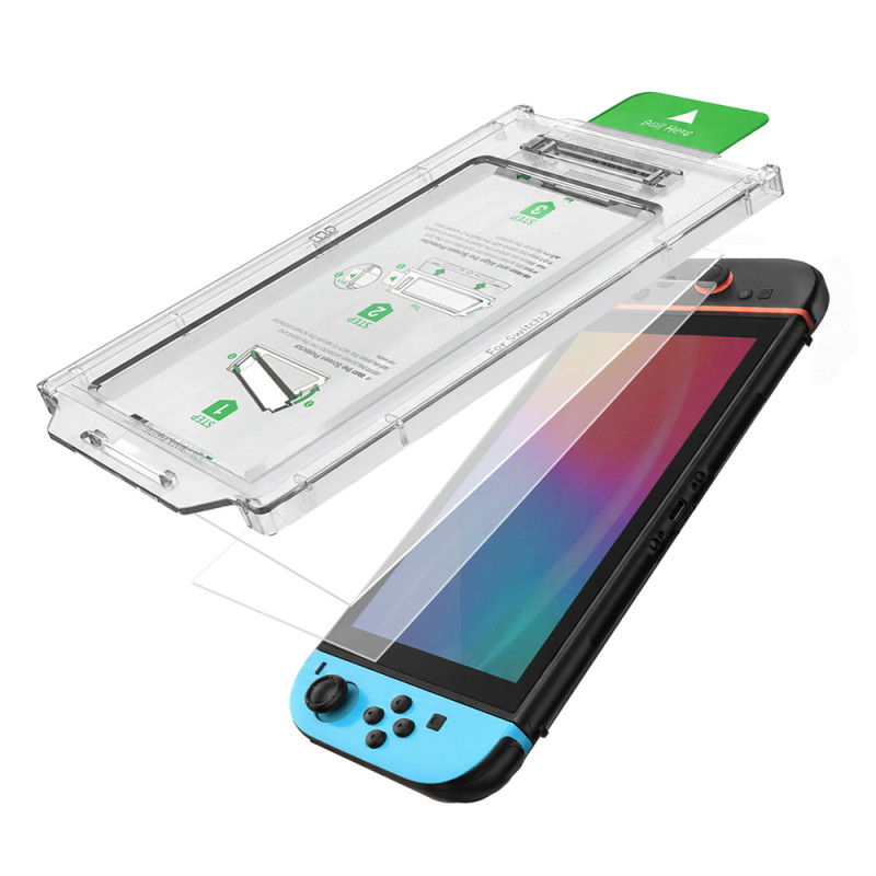 AmazingThing Radix Full Glass apsauginis grūdintas stiklas Nintendo Switch 2 konsolei (2 vnt.)