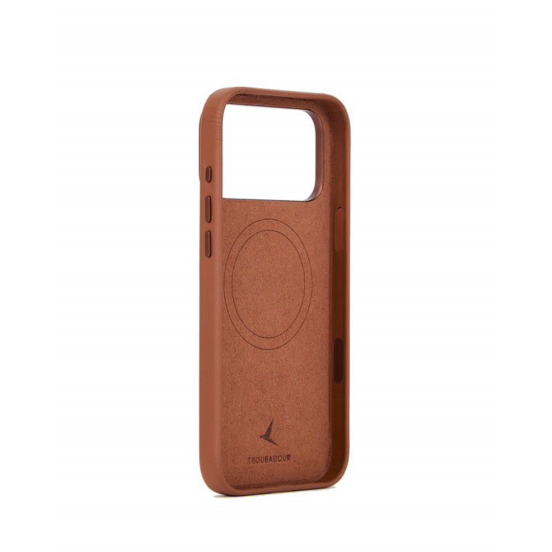 Mujjo Troubadour odinis telefono dėklas Apple iPhone 18 Pro Max / 17 Pro Max, MagSafe, šviesiai rudas