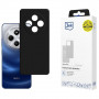 3MK Silicone Case dėklas telefonui Xiaomi Redmi 14C / Redmi A4 5G, juodas