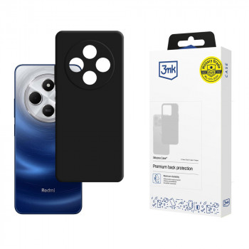 3MK Silicone Case dėklas telefonui Xiaomi Redmi 14C / Redmi A4 5G, juodas