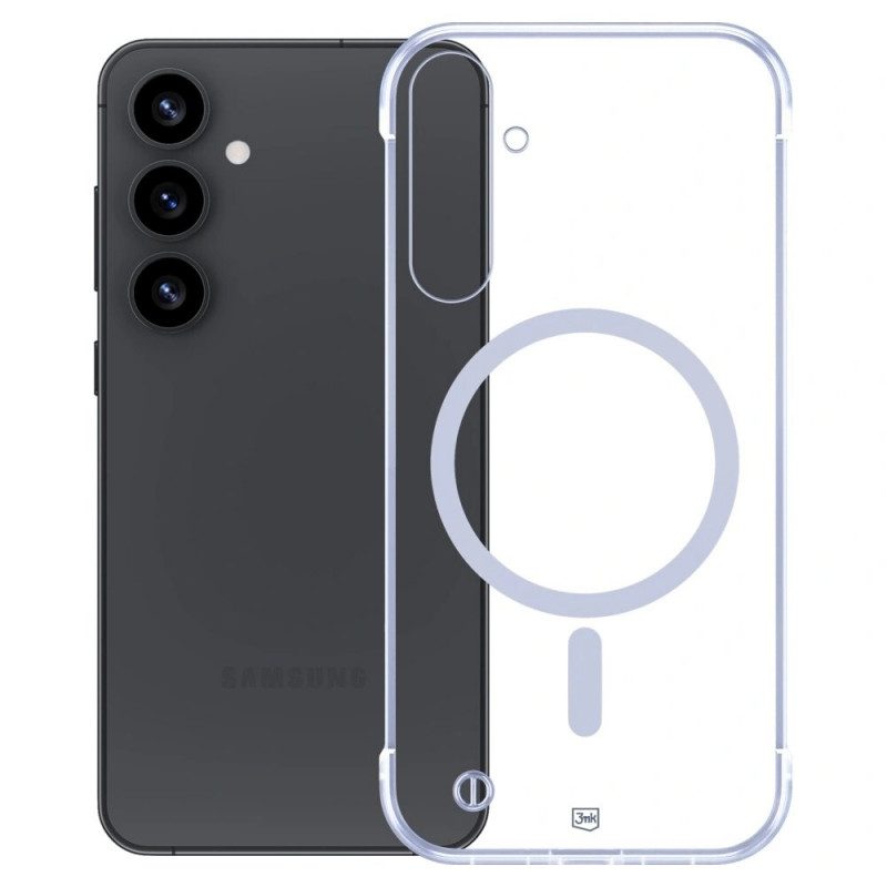 3mk Just20g MagCase apsauginis dėklas Samsung Galaxy S25, skaidrus