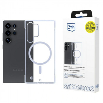3mk Just20g MagCase apsauginis dėklas Samsung Galaxy S25 Ultra, skaidrus