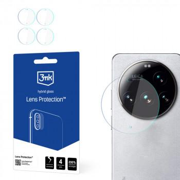 3MK Lens Protection kameros objektyvo apsauginis hibridinis stiklas telefonui Xiaomi 15 Ultra (4 vnt.)