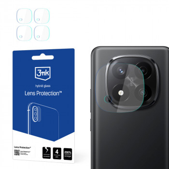 3MK Lens Protection kameros objektyvo apsauginis hibridinis stiklas telefonui Xiaomi Redmi Note 14 Pro+ (4 vnt.)