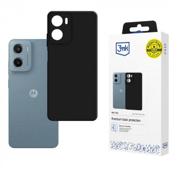 3MK Matt Case matinis juodas dėklas telefonui Motorola Moto G05 / E15 G4