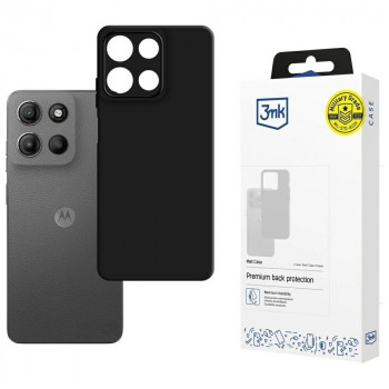 3MK Matt Case dėklas, skirtas Motorola Moto G15 / G15 Power, juodas