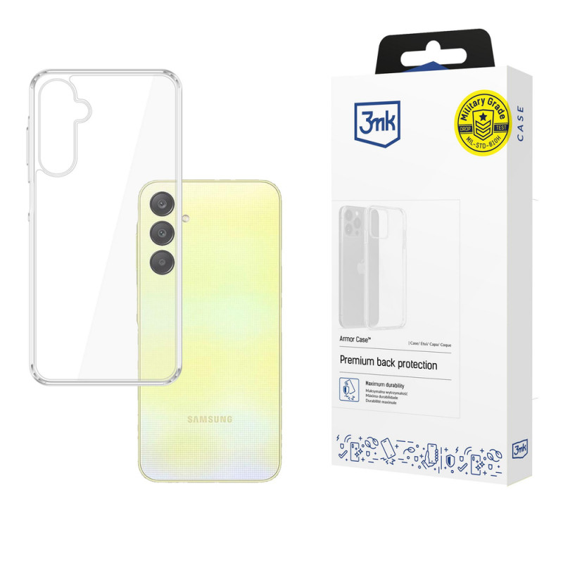 3MK Armor Case dėklas, skirtas Samsung Galaxy A26 5G, skaidrus