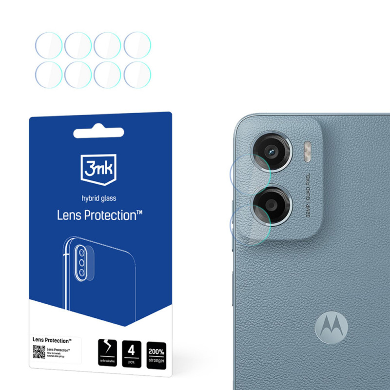 3MK Lens Protection objektyvo apsauga, skirta Motorola Moto E15 (4 vnt.)