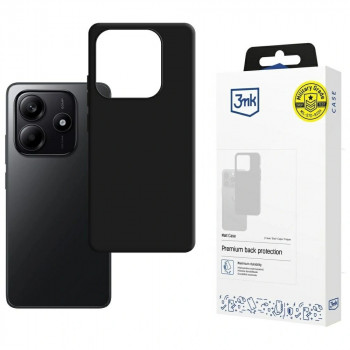 3MK Matt Case telefono dėklas Xiaomi Redmi Note 14 4G, matinis juodas