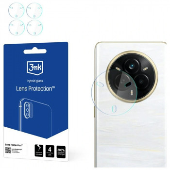 3MK Lens Protection hibridinis fotoaparato objektyvo stiklas, skirtas Realme 14 Pro+ (4 vnt.)