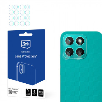 3MK Lens Protection hibridinis fotoaparato objektyvo stiklas, skirtas Honor X8c (4 vnt.)