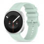 Tech-Protect Silicone Evo dirželis, skirtas Samsung Galaxy Watch 8 / 9 / Classic 40 / 44 / 46 mm, mėtinio kremo spalvos