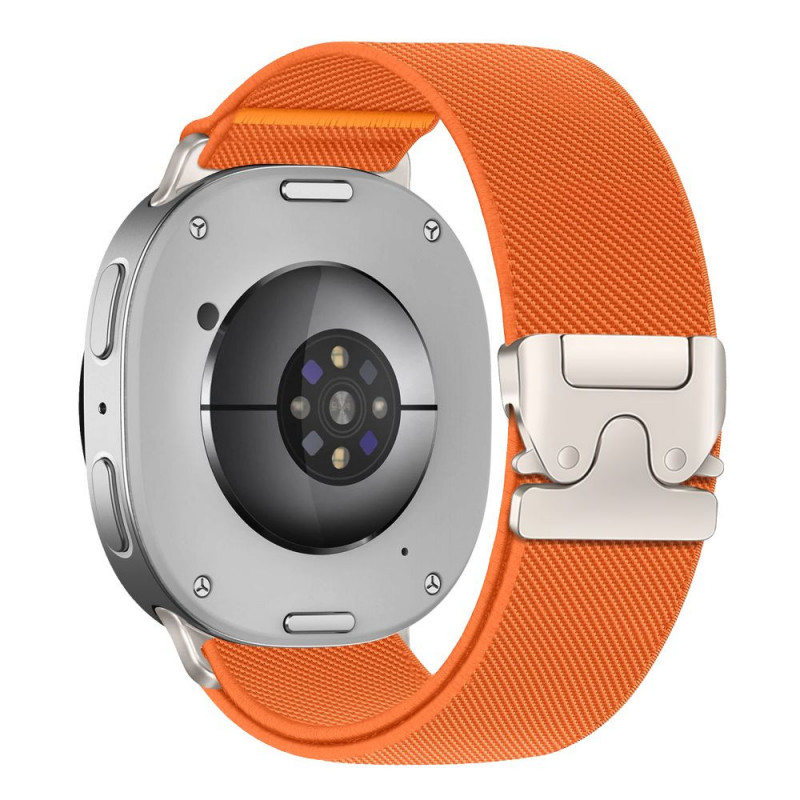 Tech-Protect Nylon Clasp dirželis laikrodžiui Samsung Galaxy Watch 8 / 9 / Classic 40 / 44 / 46 mm, oranžinis