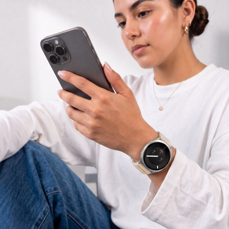 Tech-Protect Nylon Clasp dirželis laikrodžiui Samsung Galaxy Watch 8 / 9 / Classic 40 / 44 / 46 mm, Starlight