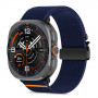 Tech-Protect Nylon Clasp dirželis laikrodžiui Samsung Galaxy Watch Ultra 1 / 2 2024-2026 47 mm, tamsiai mėlynas
