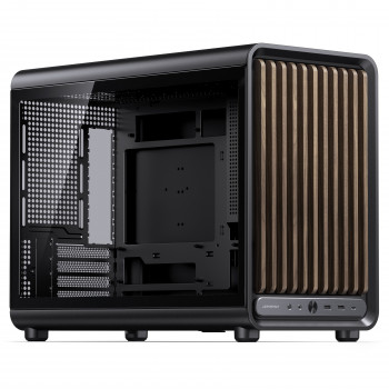 Jonsbo D33 Wood kompiuterio dėžė, Micro-ATX, mATX, grūdintas stiklas, juoda, medis