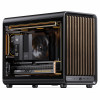 Jonsbo D33 Wood kompiuterio dėžė, Micro-ATX, mATX, grūdintas stiklas, juoda, medis