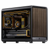 Jonsbo D33 Wood kompiuterio dėžė, Micro-ATX, mATX, grūdintas stiklas, juoda, medis