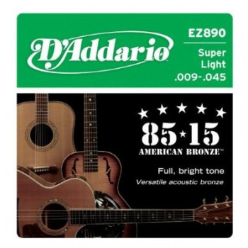Daddario D'Addario EZ890 stygos akustinėms gitaroms, 09-45