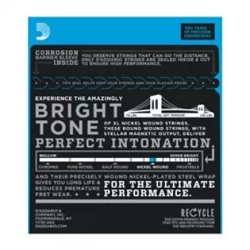 Daddario D'Addario EXL120 Super Light stygos elektrinėms gitaroms, 9-42