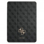 Guess GUIC12G4GFGR 4G Collection knygelės tipo dėklas planšetei Apple iPad Pro 12.9 2021, pilkas