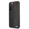 BMW BMHCS22MTRTBK juodas kietasis dėklas Samsung Galaxy S22+, M Collection Triangles
