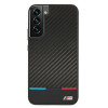 BMW BMHCS22MPUCARTCBK juodas kietasis dėklas Samsung Galaxy S22+, M Collection Triangles