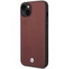 BMW BMHCP14S22RFGR Leather Diamond Pattern kietasis dėklas skirtas iPhone 14 6,1", bordinis